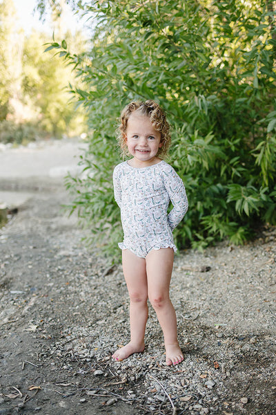 The "Zoey" Ruffle Rashguard Suit