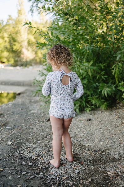 The "Zoey" Ruffle Rashguard Suit