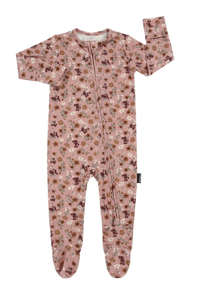 Footed Zipper Sleeper - Velvet Garden