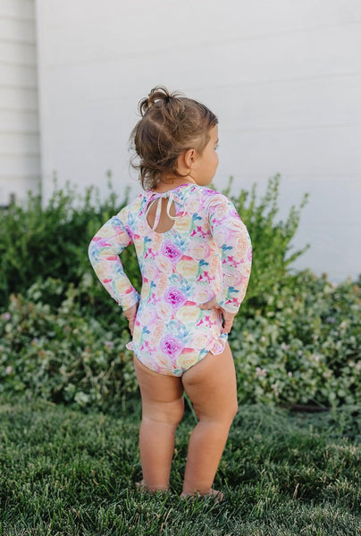 The "Isabella" Ruffle Rashguard Suit