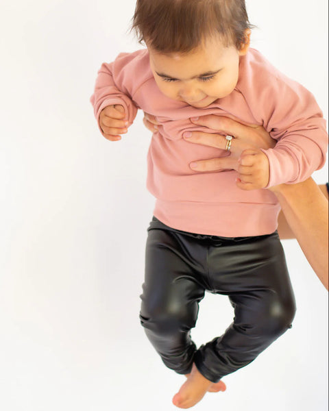 Black Faux leather Leggings