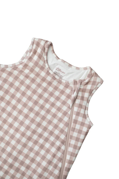 Bamboo Sleep Sack - Brown Gingham