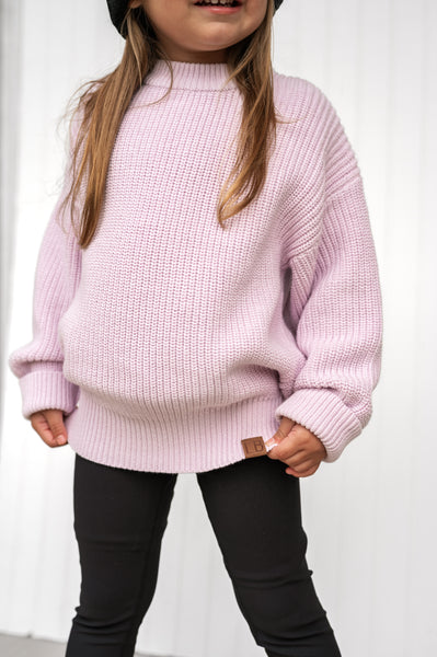 Chunky Knit Sweater - Lavender