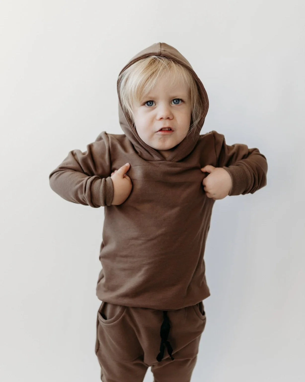 Fleece Hoodie - Mushroom Brown
