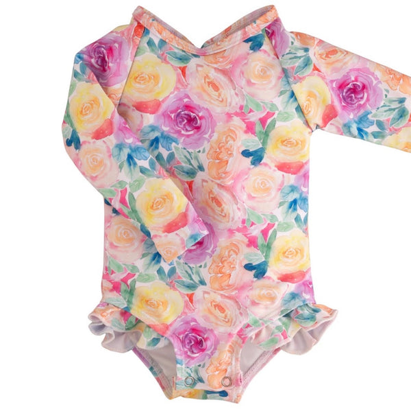The "Isabella" Ruffle Rashguard Suit