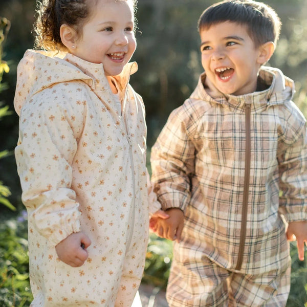 Rain Gear - Waterproof Fleece-Lined One-Piece Suit - Moss Green