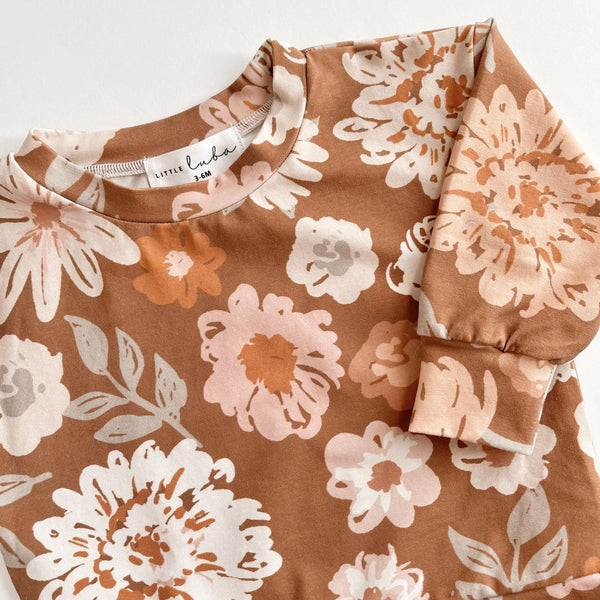 Rust Floral Crewneck