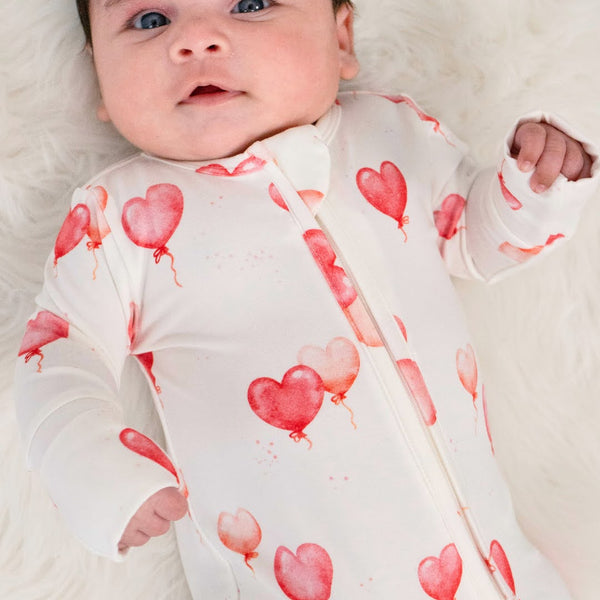 Heart Balloons Zipper Sleeper