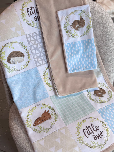 Minky Blanket - Wild and Free / Sand