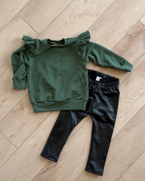 Black Faux leather Leggings