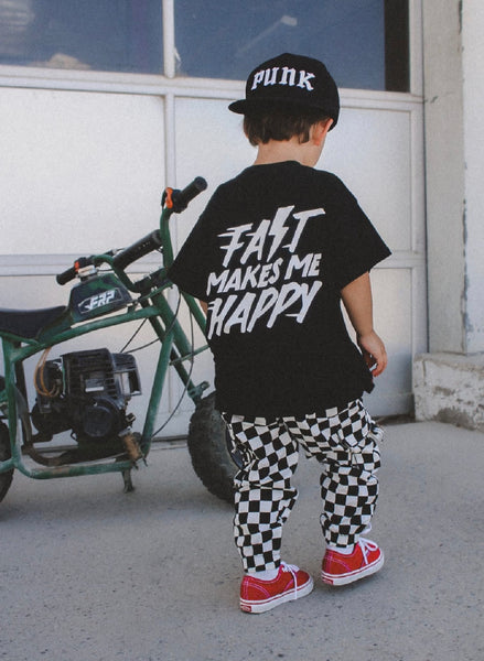 Fast Makes Me Happy T-Shirt Black