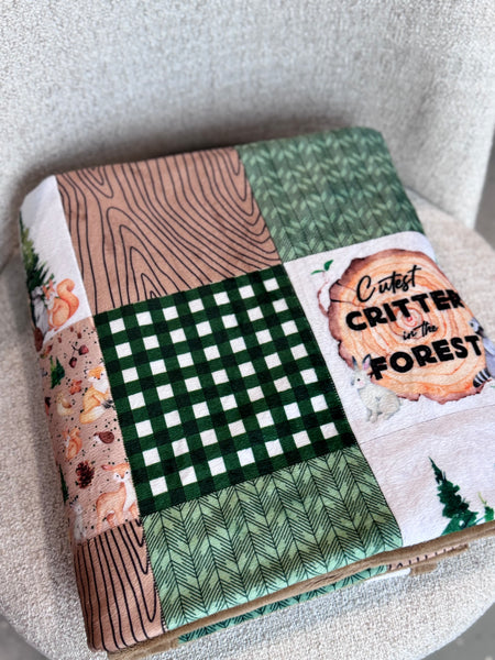 Minky Blanket - Little Critter / Brown