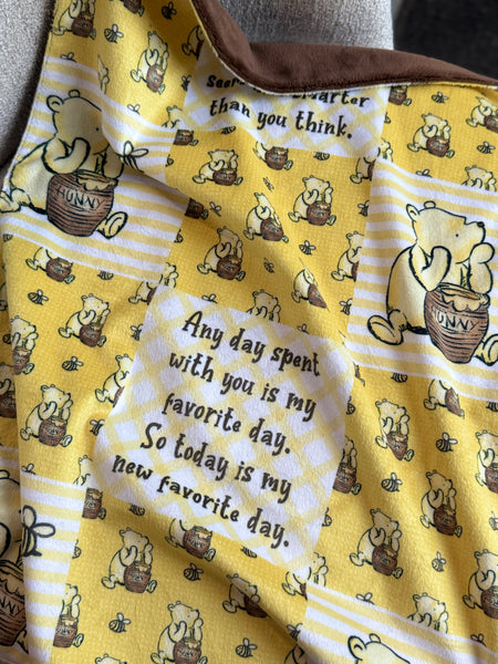 Minky Blanket - Love Hunny / Brown