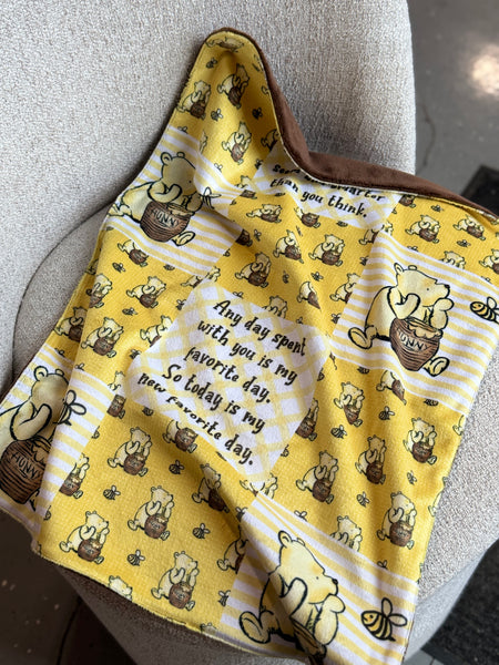 Minky Blanket - Love Hunny / Brown