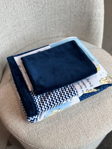 Minky Blanket - Winnie the Pooh / Blue