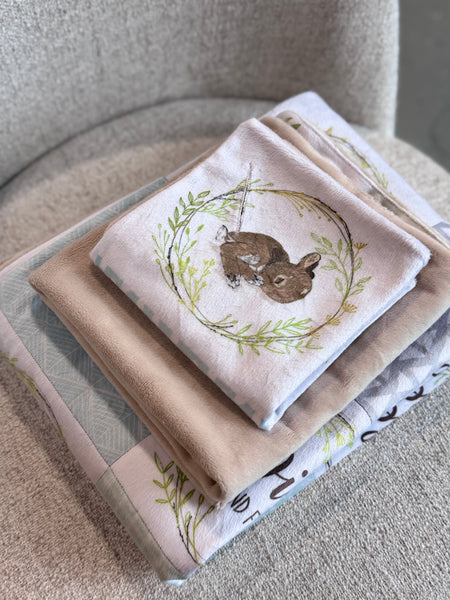 Minky Blanket - Wild and Free / Sand