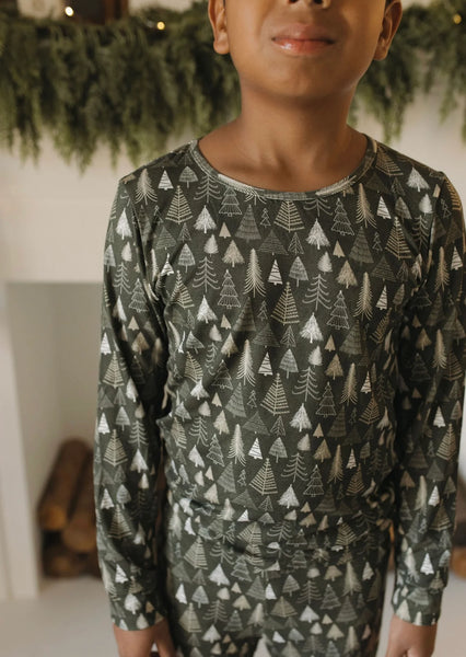 Holiday Bamboo 2 Piece Sets - Boho Trees