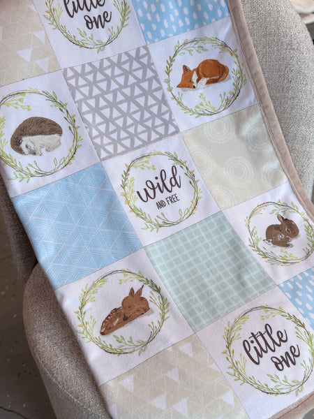 Minky Blanket - Wild and Free / Sand