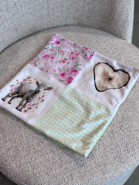 Minky Blanket - Farm Girl / Green