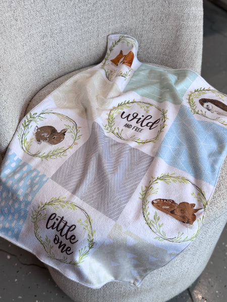 Minky Blanket - Wild and Free / Sand