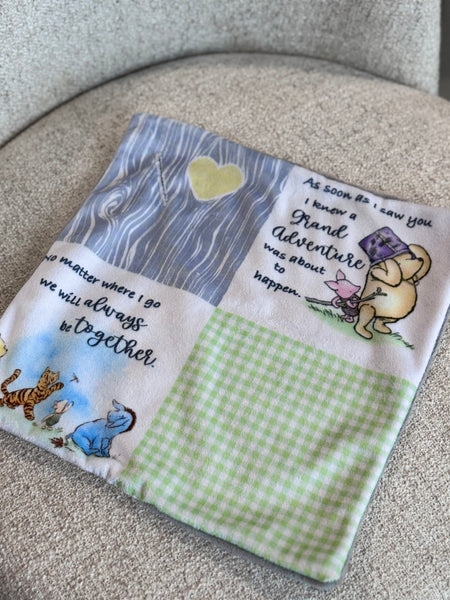 Minky Blanket - Winnie the Pooh / Grey