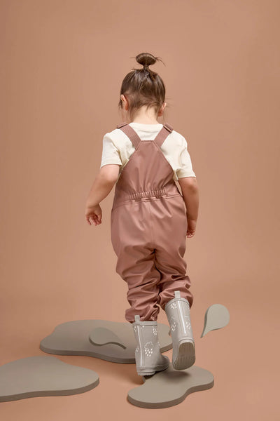Rose Kids Waterproof Rain Dungarees