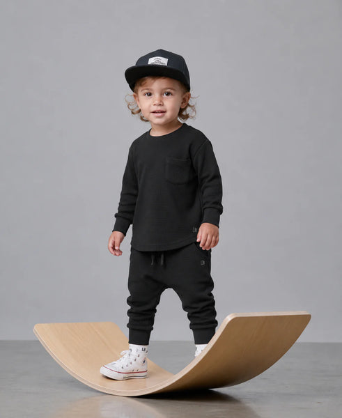 Waffle Top - Black