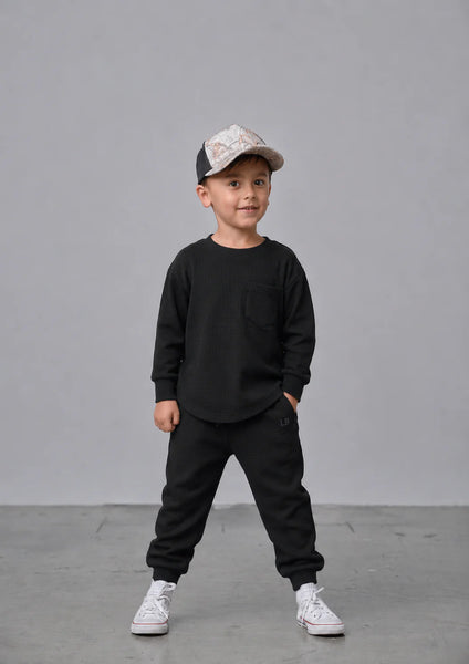 Waffle Top - Black
