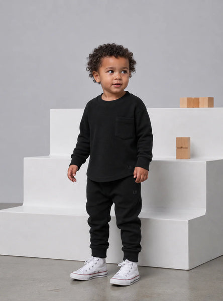 Waffle Top - Black