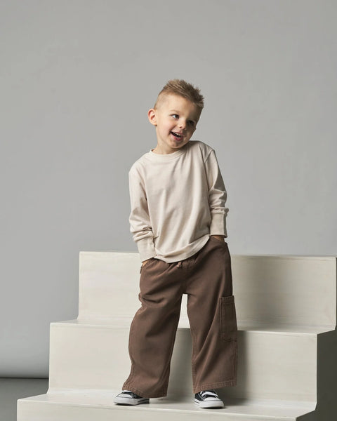 Denim Straight Leg - Light Brown