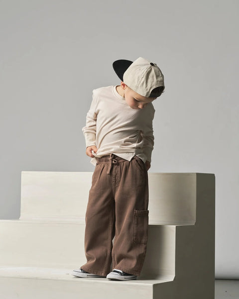 Denim Straight Leg - Light Brown