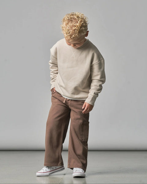 Denim Straight Leg - Light Brown