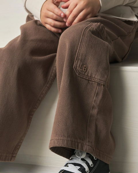 Denim Straight Leg - Light Brown