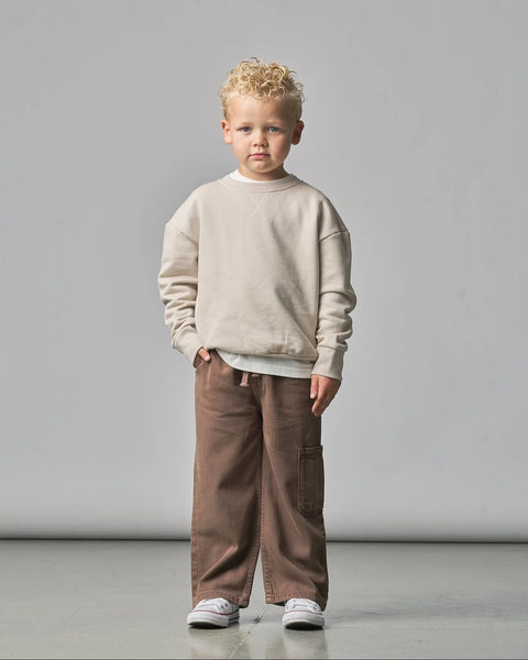 Denim Straight Leg - Light Brown