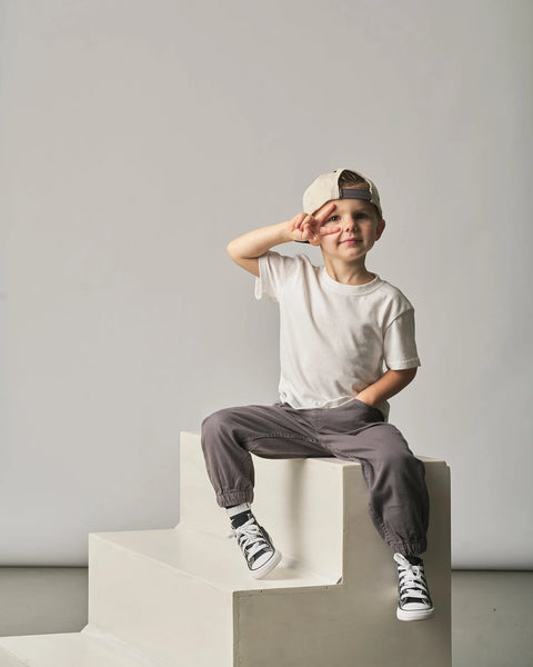 Cotton Twill Jogger - Grey