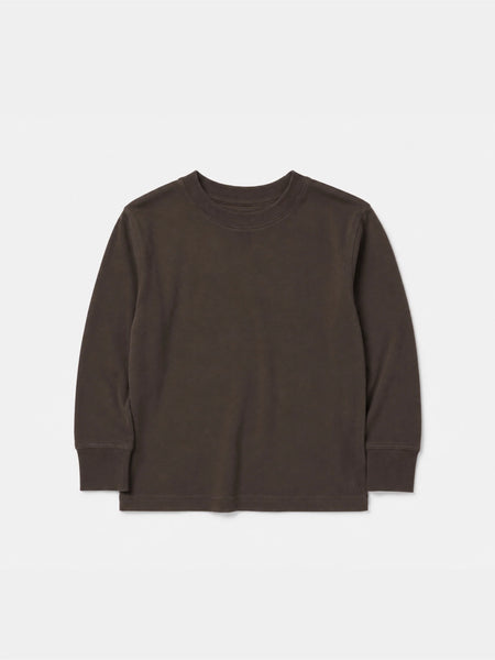 Long Sleeve Elevated Tee - Brown