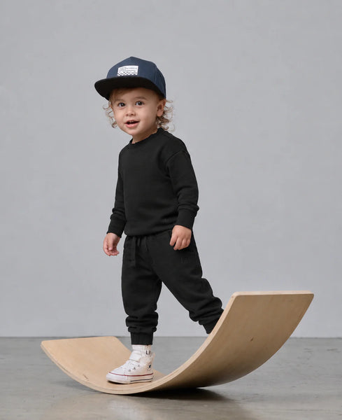 Ribbed Jogger - Black