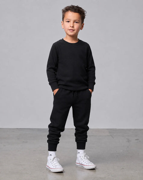 Ribbed Jogger - Black