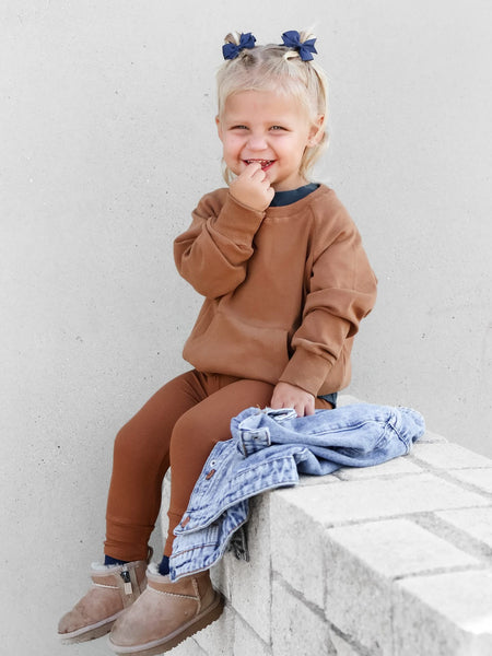 Ribbed Legging - Chestnut