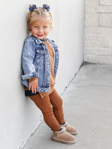 Ribbed Legging - Chestnut