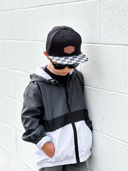 Block Windbreaker - Pewter