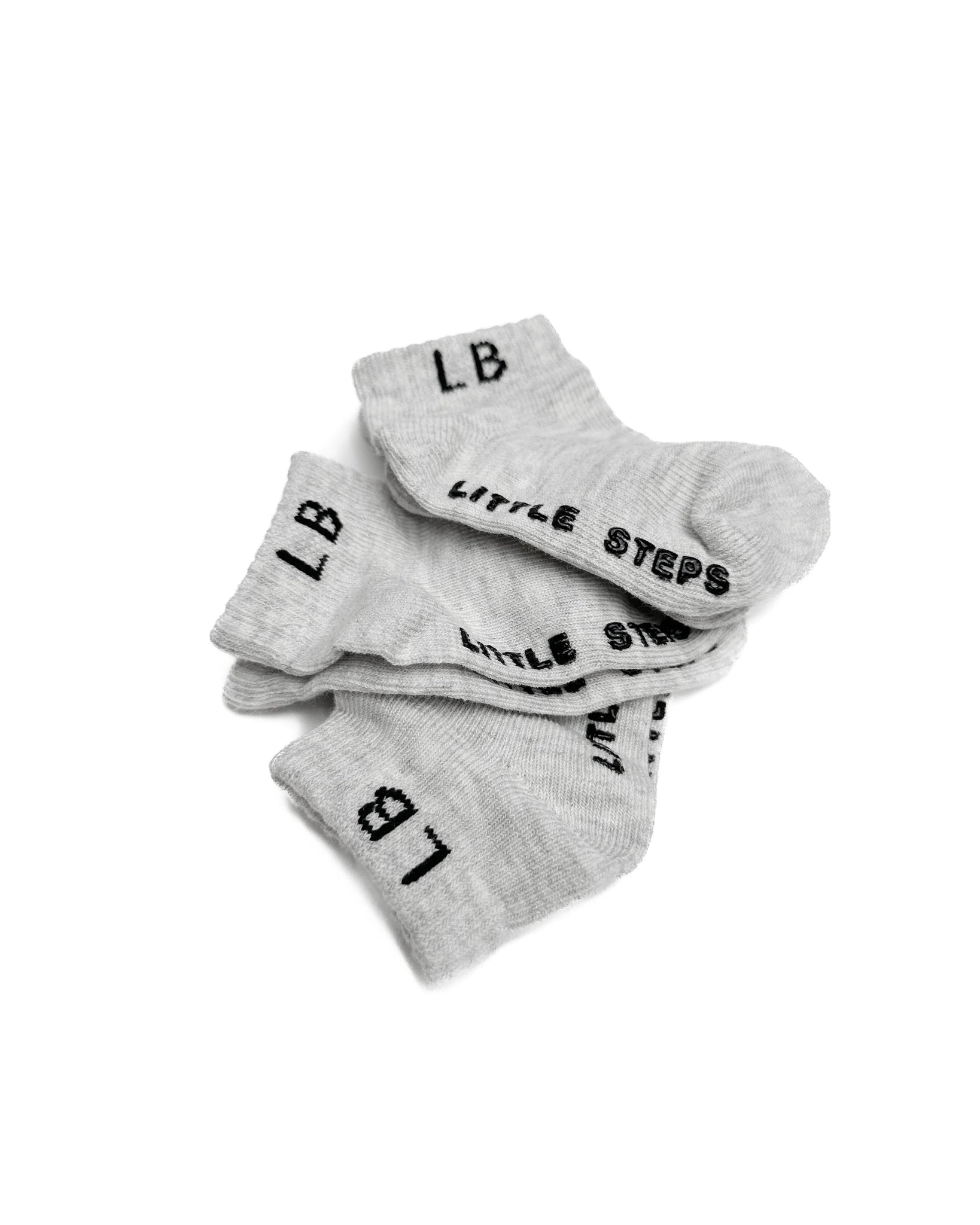 Ankle Sock 3-Pack - Light Heather Grey