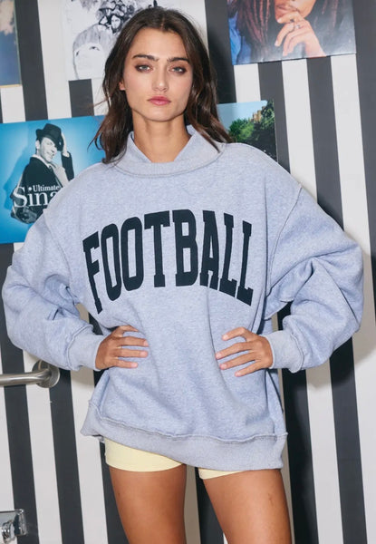 “FOOTBALL & GAMEDAY” reversible mock-neck (pre order)