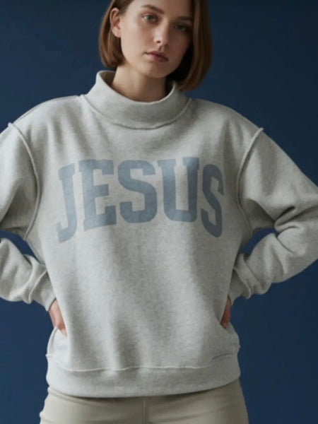 “JESUS & GOD IS GOOD” reversible mock-neck (pre order)