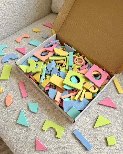 Magic Shape Set - Soft Foam Magnetic Shapes For Building and Play