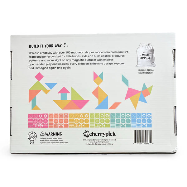Magic Shape Set - Soft Foam Magnetic Shapes For Building and Play