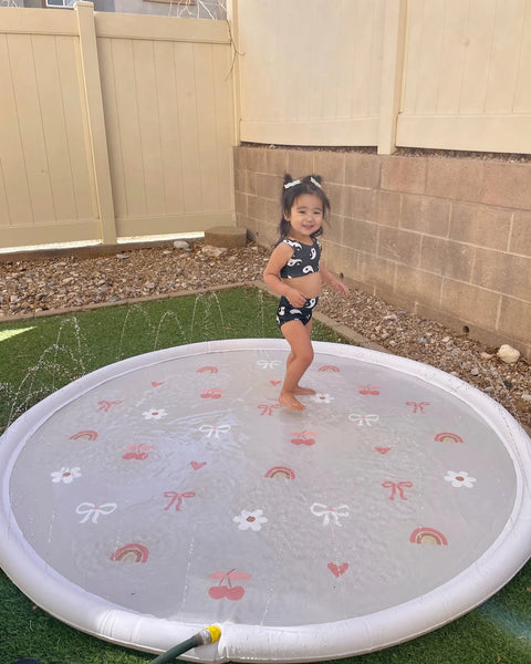 Sprinkler Splash Pad for Kids - Bows & Bloom