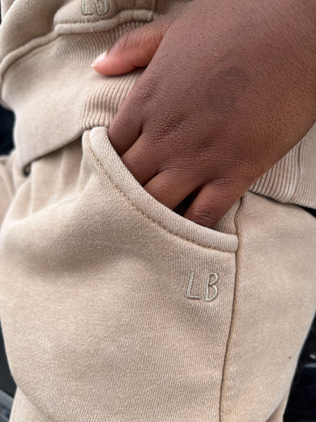 Sweatshort - Beige Wash