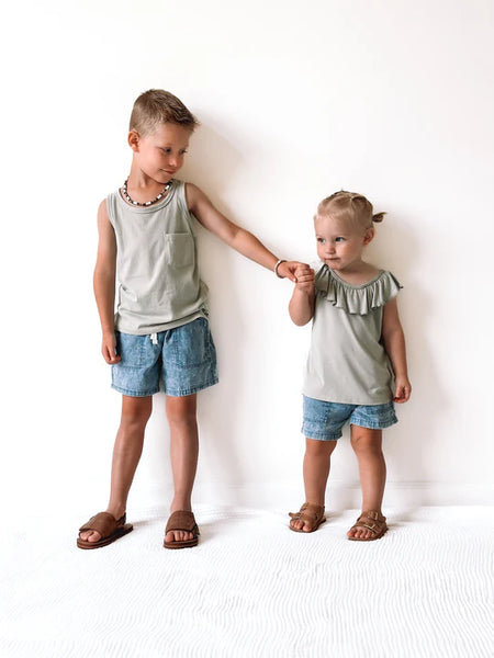 Girl's Chambray Short