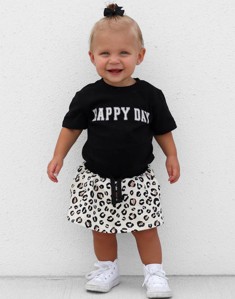 "Happy Day" Elevated Tee - Black